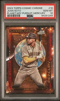 2023 Topps Cosmic Chrome Planetary Pursuit 10 Juan Soto Mercury PSA 10