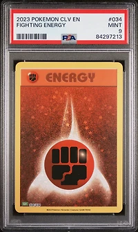 2023 Pokemon Clv-trading Card Game Classic Venusaur & Lugia Ex Deck 034 Fighting Energy PSA 9