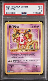 2023 Pokemon Clb-trading Card Game Classic Blastoise & Suicune Ex Deck 013 Mr. Mime PSA