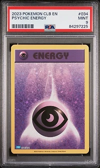 2023 Pokemon Clb-trading Card Game Classic Blastoise & Suicune Ex Deck 034 Psychic Energy PSA 9