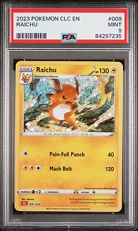 2023 Pokemon Clc-trading Card Game Classic Charizard & Ho-oh Ex Deck 009 Raichu PSA