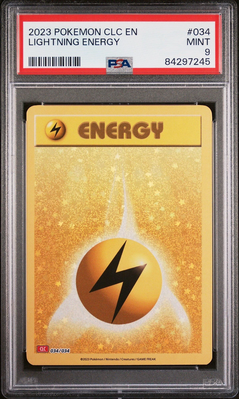 2023 Pokemon Clc-trading Card Game Classic Charizard & Ho-oh Ex Deck 034 Lightning Energy PSA 9