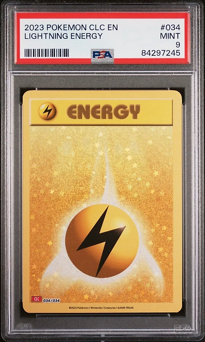 2023 Pokemon Clc-trading Card Game Classic Charizard & Ho-oh Ex Deck 034 Lightning Energy PSA 9