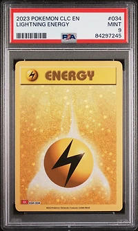 2023 Pokemon Clc-trading Card Game Classic Charizard & Ho-oh Ex Deck 034 Lightning Energy PSA 9