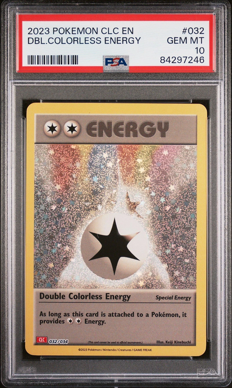 2023 Pokemon Clc-trading Card Game Classic Charizard & Ho-oh Ex Deck 032 Double Colorless Energy PSA 10