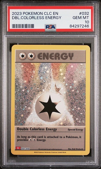 2023 Pokemon Clc-trading Card Game Classic Charizard & Ho-oh Ex Deck 032 Double Colorless Energy PSA 10