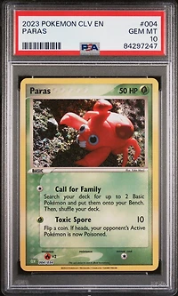2023 Pokemon Clv-trading Card Game Classic Venusaur & Lugia Ex Deck 004 Paras PSA 10