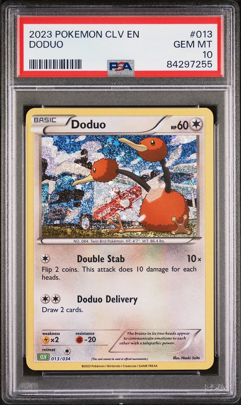 2023 Pokemon Clv-trading Card Game Classic Venusaur & Lugia Ex Deck 013 Doduo PSA 10