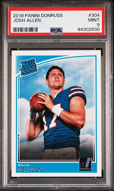 2018 Panini Donruss 304 Josh Allen PSA 9