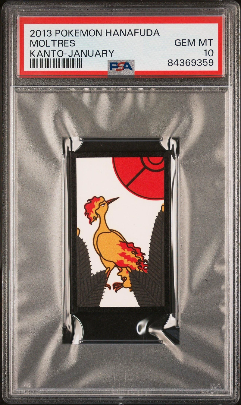 2013 Pokemon Hanafuda Kanto Moltres January PSA 10