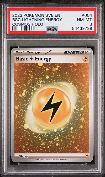 2023 Pokemon Sve En-basic Energies 004 Basic Lightning Energy Cosmos Holo PSA