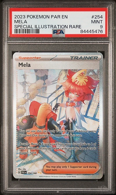 2023 Pokemon Par En-paradox Rift 254 Mela Special Illustration Rare PSA