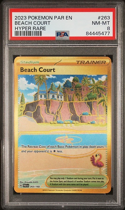 2023 Pokemon Par En-paradox Rift 263 Beach Court Hyper Rare PSA