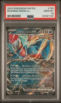 2023 Pokemon Par En-paradox Rift 124 Roaring Moon Ex PSA