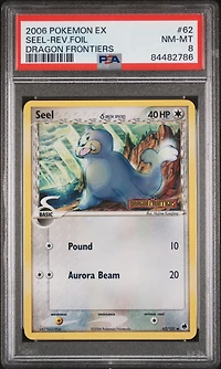 2006 Pokemon Ex Dragon Frontiers 62 Seel PSA 8