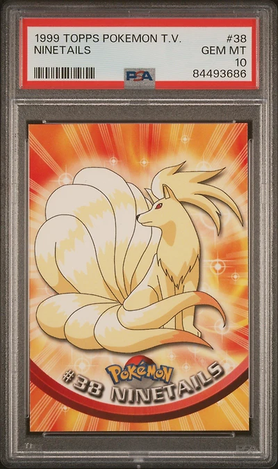 1999 Topps Pokemon Tv 38 Ninetails PSA 10