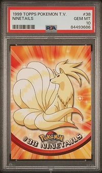 1999 Topps Pokemon Tv 38 Ninetails PSA 10