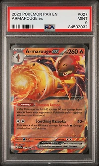 2023 Pokemon Par En-paradox Rift 027 Armarouge Ex PSA 9