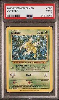 2023 Pokemon Clv-trading Card Game Classic Venusaur & Lugia Ex Deck 006 Scyther PSA