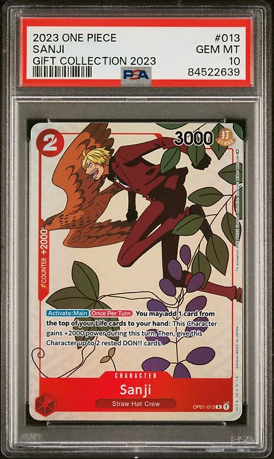 2023 One Piece Gift Collection 2023 013 Sanji PSA 10