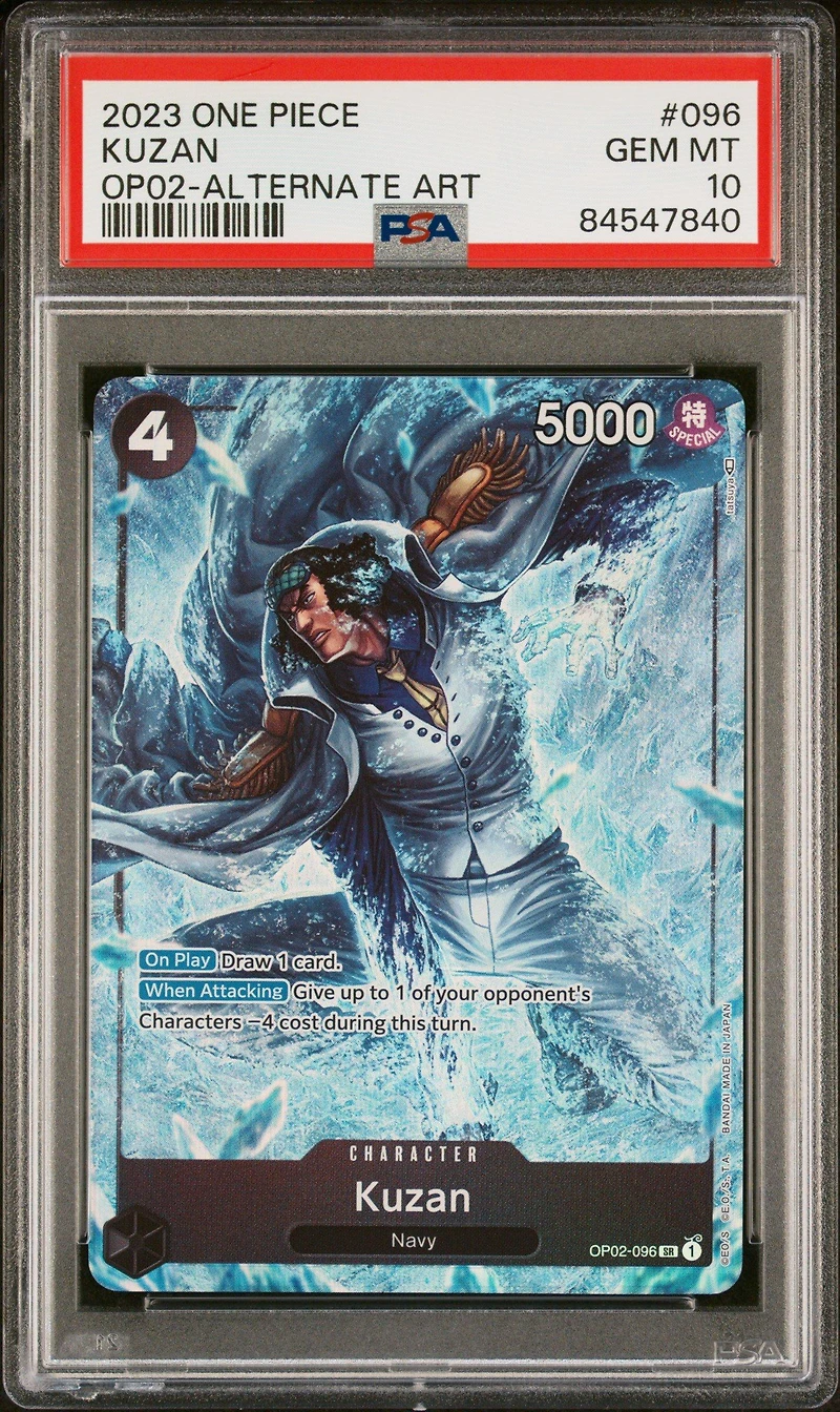 2023 One Piece Paramount War 096 Kuzan Alternate Art PSA 10