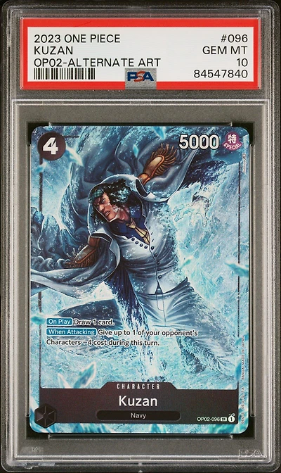 2023 One Piece Paramount War 096 Kuzan Alternate Art PSA 10