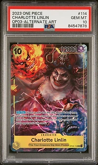 2023 One Piece Pillars Of Strength 114 Charlotte Linlin Alternate Art PSA 10