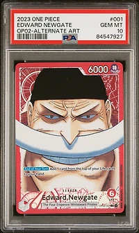 2023 One Piece Paramount War Edward Newgate Alternate Art PSA