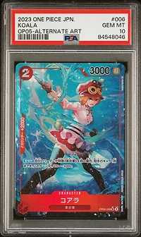2023 One Piece Japanese Op05-awakening Of The New Era 006 Koala Alternate Art PSA 10