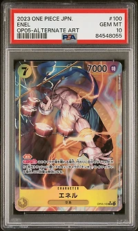 2023 One Piece Japanese Awakening Of The New Era Enel Alternate Art PSA 10