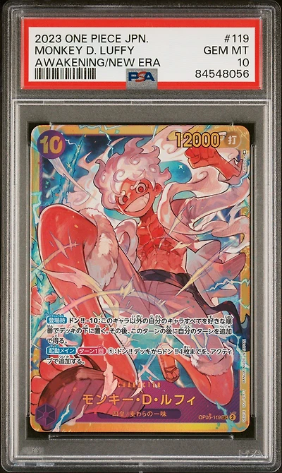 2023 One Piece Japanese Awakening Of The New Era Monkey D. Luffy PSA 10