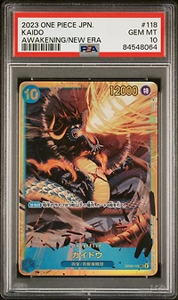 2023 One Piece Japanese Awakening Of The New Era 118 Kaido PSA 10