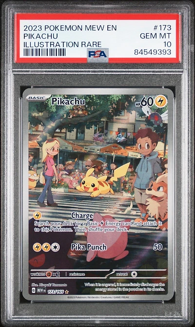 2023 Pokemon Mew En-151 173 Pikachu PSA