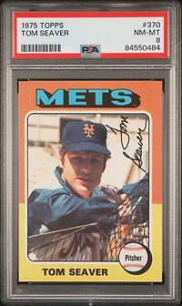 1975 Topps 370 Tom Seaver PSA 8