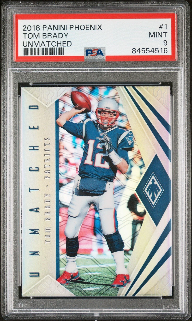 2018 Panini Phoenix Unmatched 1 Tom Brady PSA 9