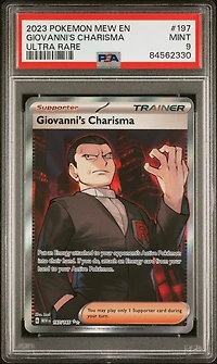 2023 Pokemon Mew En-151 Giovanni's Charisma PSA