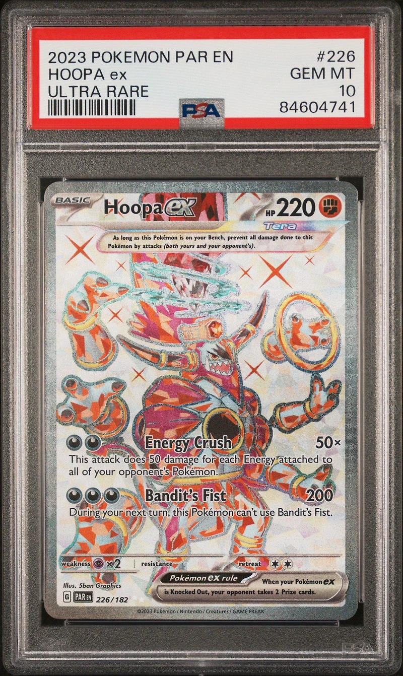 2023 Pokemon Par En-paradox Rift 226 Hoopa Ex Ultra Rare PSA 10