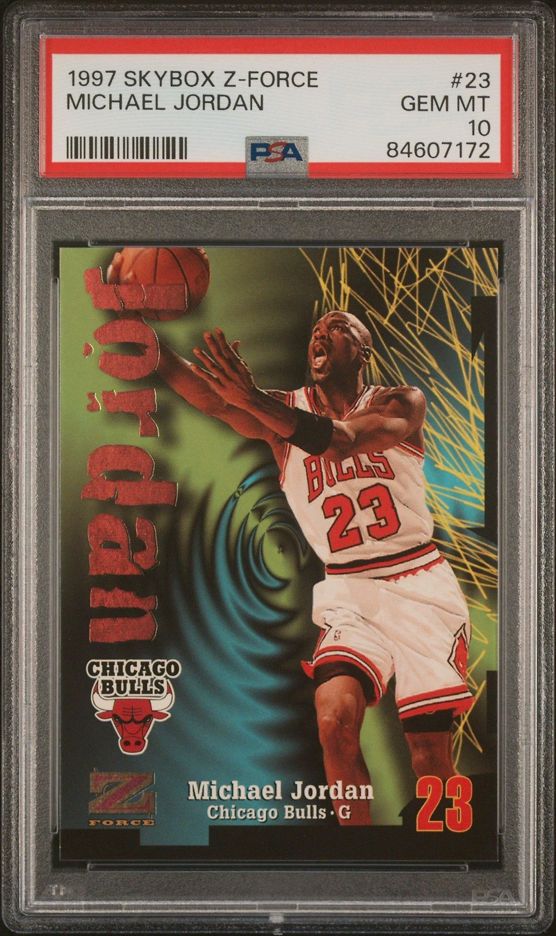1997 Skybox Z-force 23 Michael Jordan PSA 10
