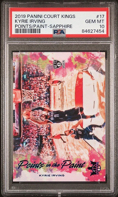 2019 Panini Court Kings Points In The Paint 17 Kyrie Irving Sapphire PSA 10