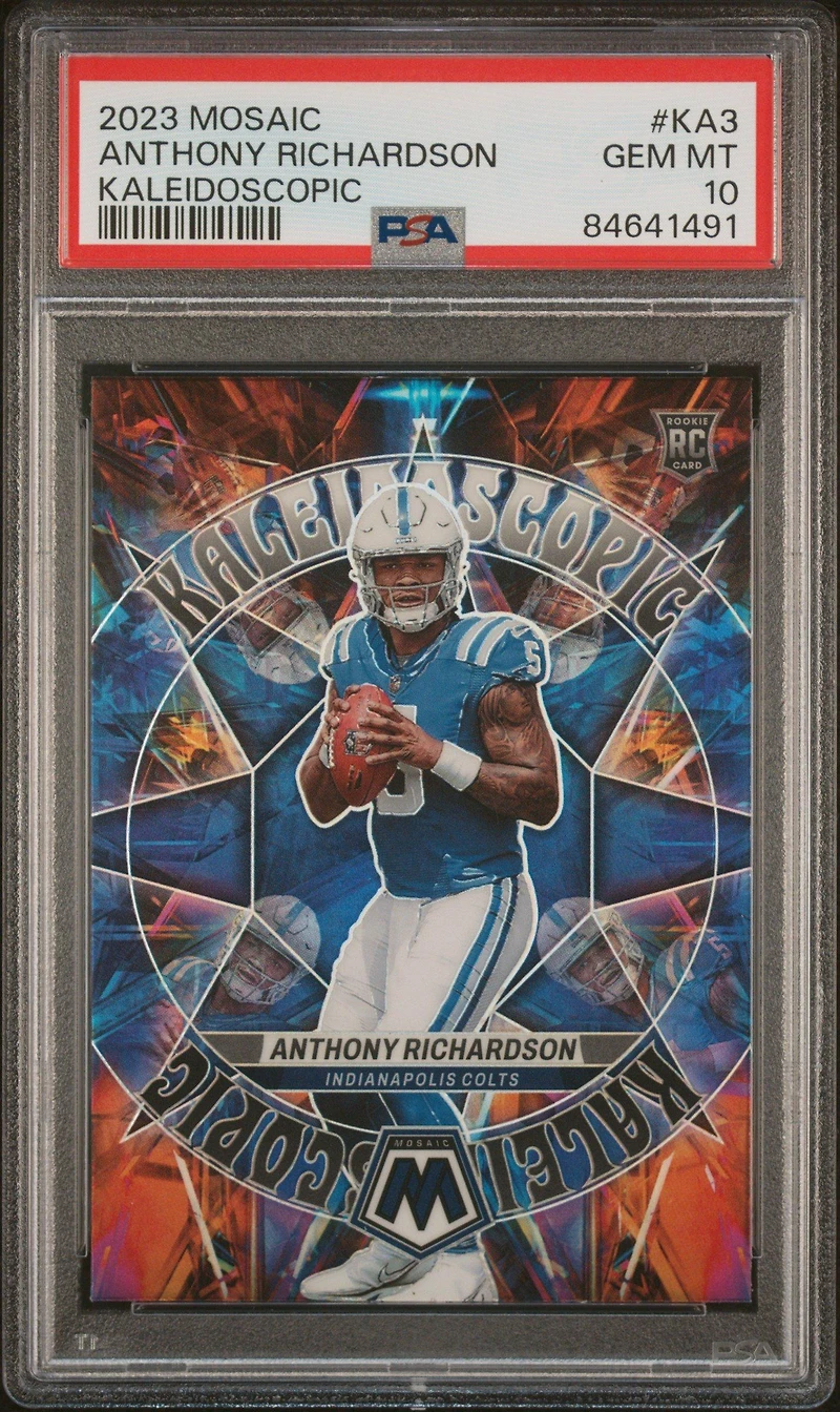 2023 Panini Mosaic Kaleidoscopic Ka3 Anthony Richardson PSA 10