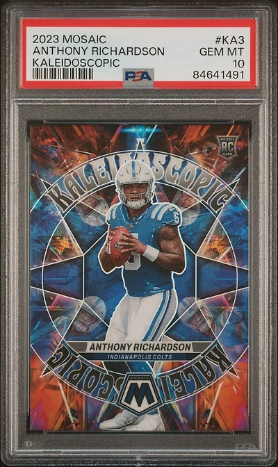 2023 Panini Mosaic Kaleidoscopic Ka3 Anthony Richardson PSA 10