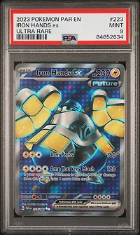 2023 Pokemon Par En-paradox Rift 223 Iron Hands Ex Ultra Rare PSA