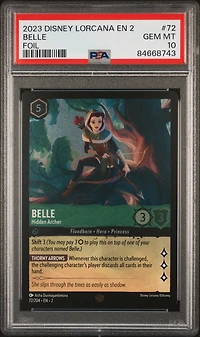 2023 Disney Lorcana En 2-rise Of The Floodborn 72 Belle