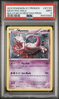 2015 Pokemon Xy Black Star Promos Xy101 Mewtwo-holo Mega Mewtwo Products PSA