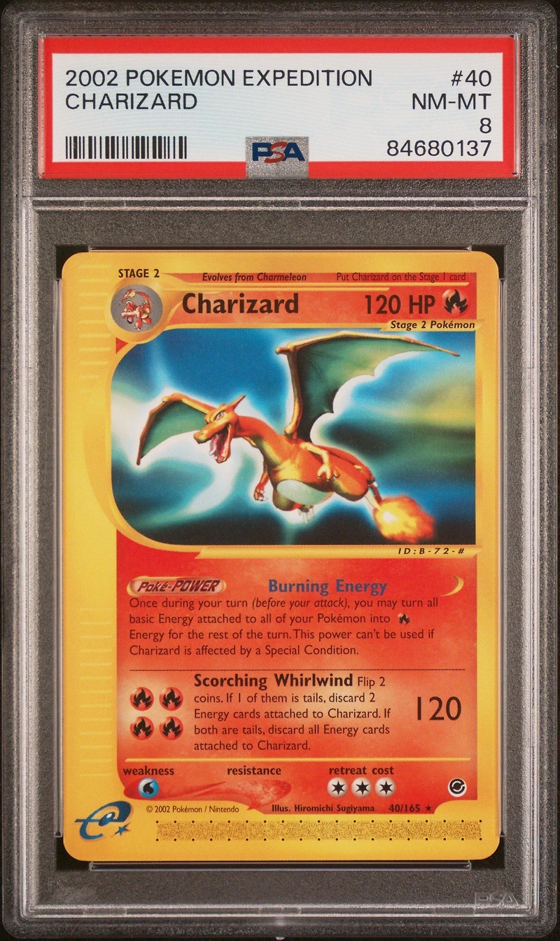 2002 Pokemon Expedition 40 Charizard PSA