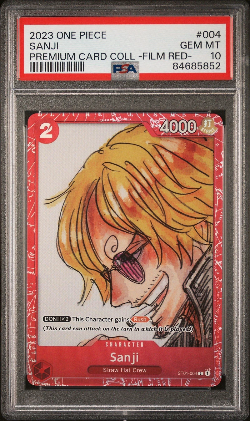 2023 One Piece Premium Card Collection -one Piece Film Red- 004 Sanji PSA 10