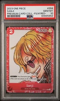 2023 One Piece Premium Card Collection -one Piece Film Red- 004 Sanji PSA 10