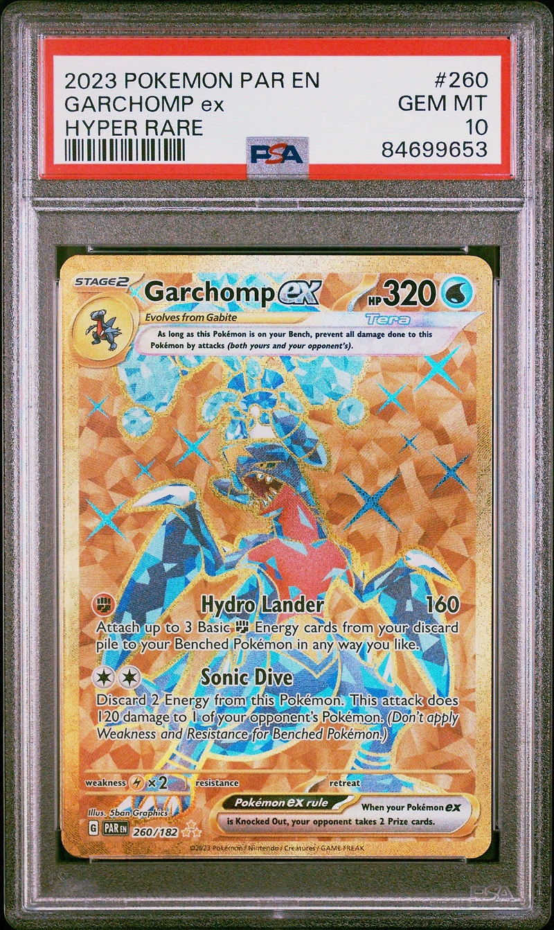2023 Pokemon Par En-paradox Rift 260 Garchomp Ex Hyper Rare PSA
