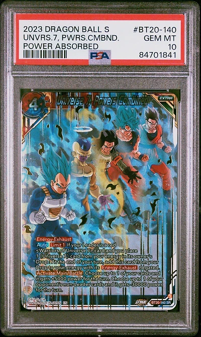 2023 Dragon Ball Super Card Game Series 20 Power Absorbed Bt20-140 Universe 7