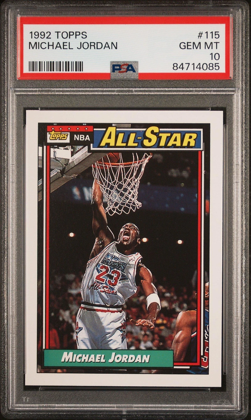 1992 Topps 115 Michael Jordan PSA